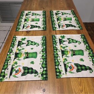 4 Pcs Tablet mats St Patrick Day